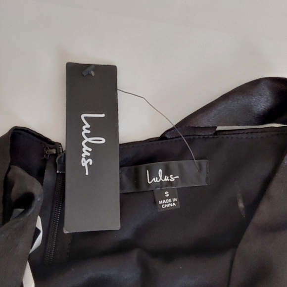 Lulus On the Guest List Black Satin One-Shoulder Maxi Dress - Picture 7 of 12